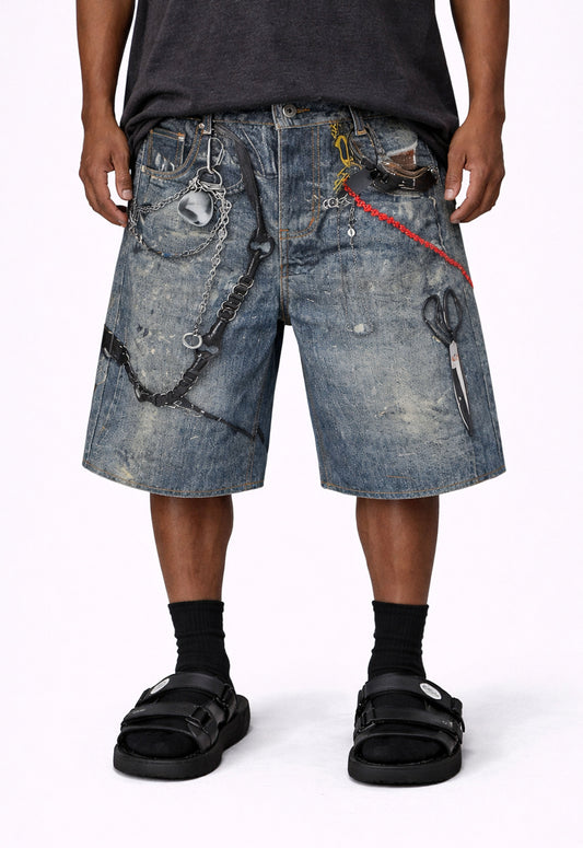 HARDWARE DENIM SHORTS