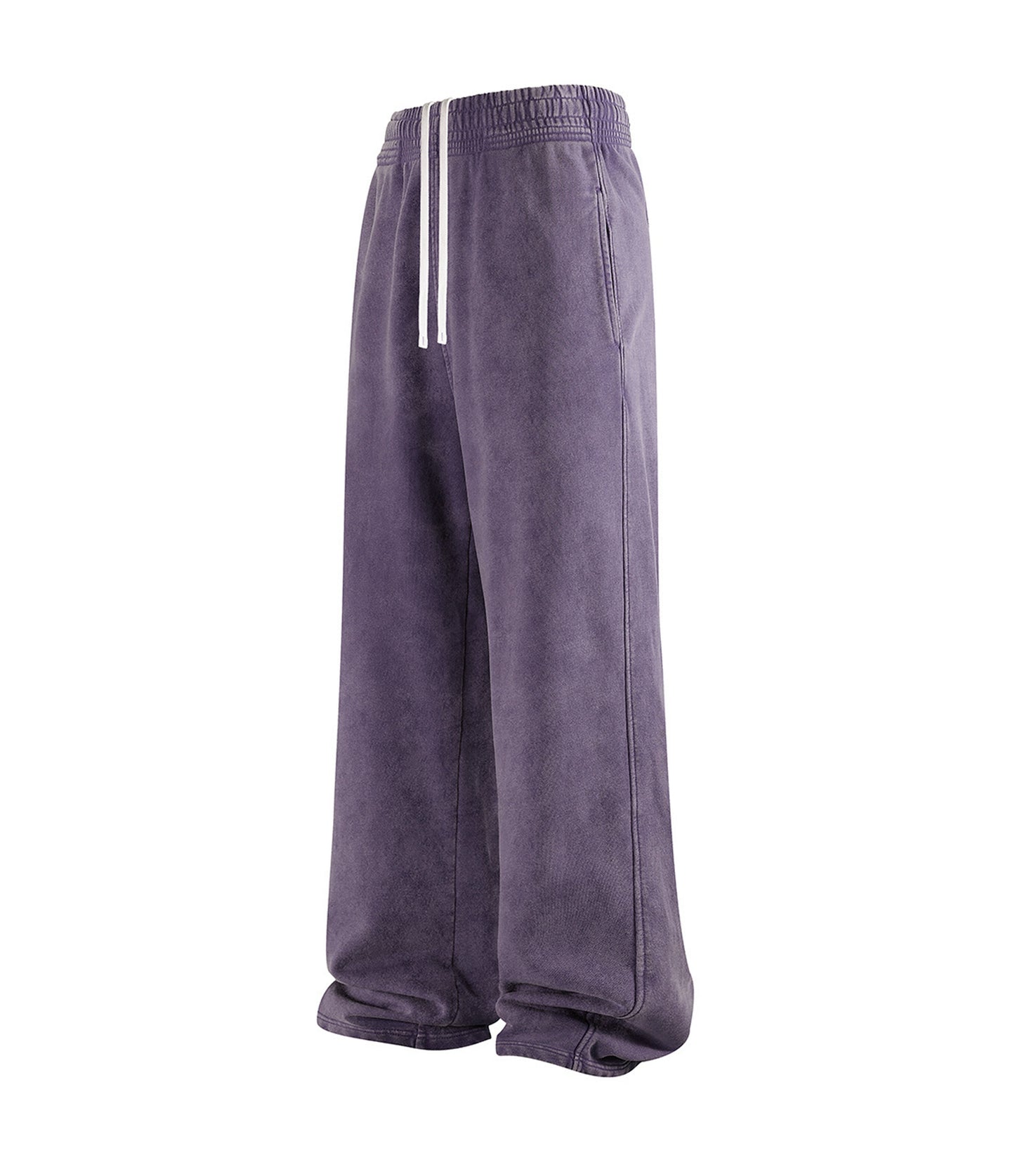 PLUM OVER-DYE SWEATPANTS