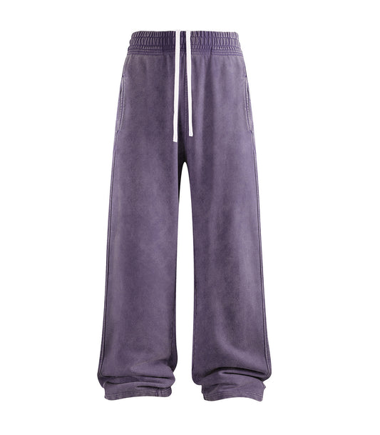 PLUM OVER-DYE SWEATPANTS