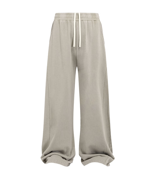 BEIGE PANEL SWEATPANTS