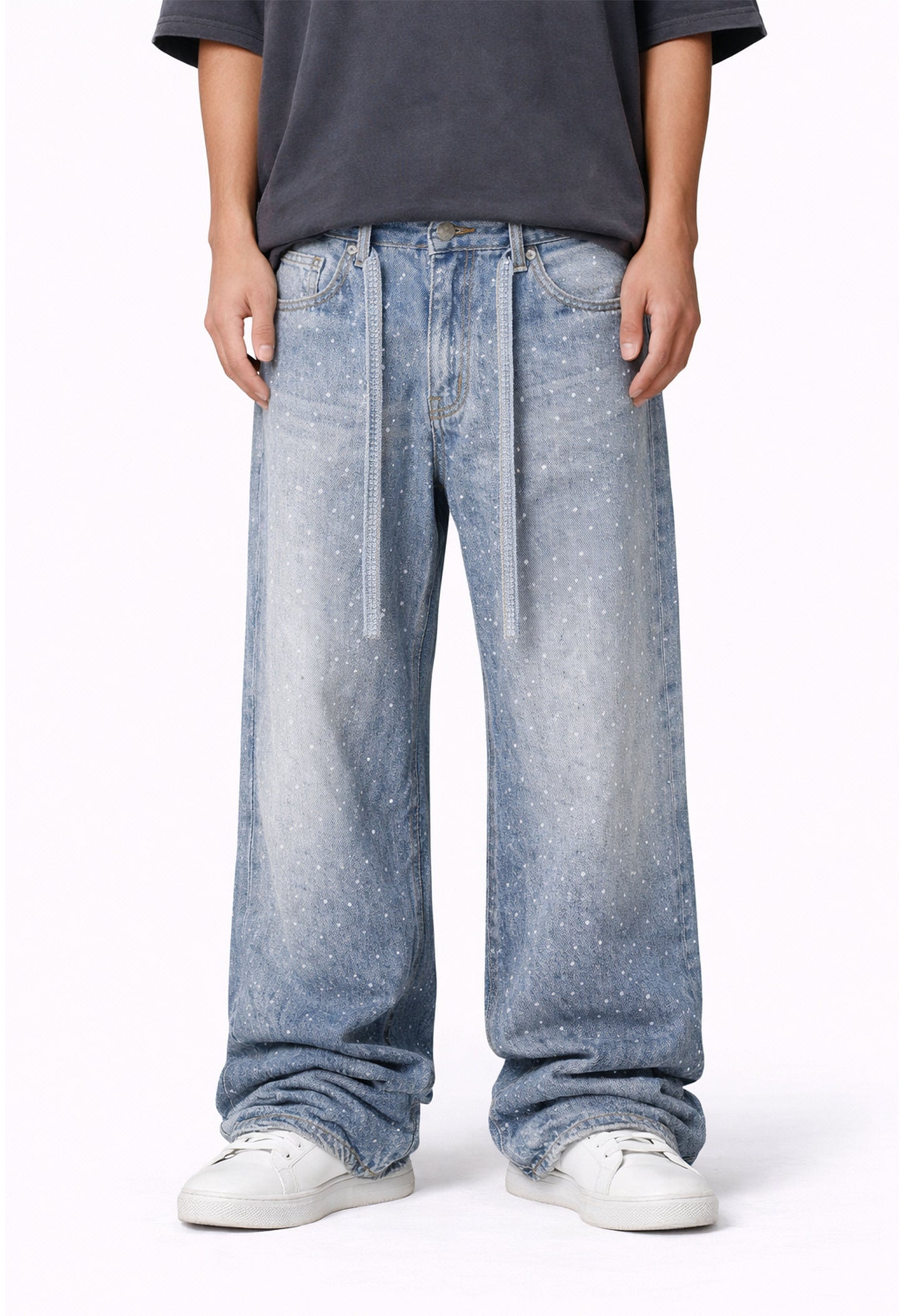 AZUL RHINESTONE DENIM