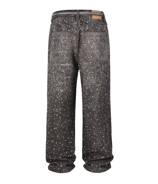 NOIR RHINESTONE DENIM (UNISEX)
