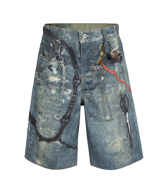 HARDWARE DENIM SHORTS