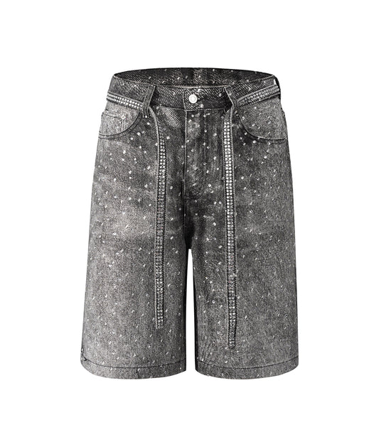 NOIR RHINESTONE SHORTS